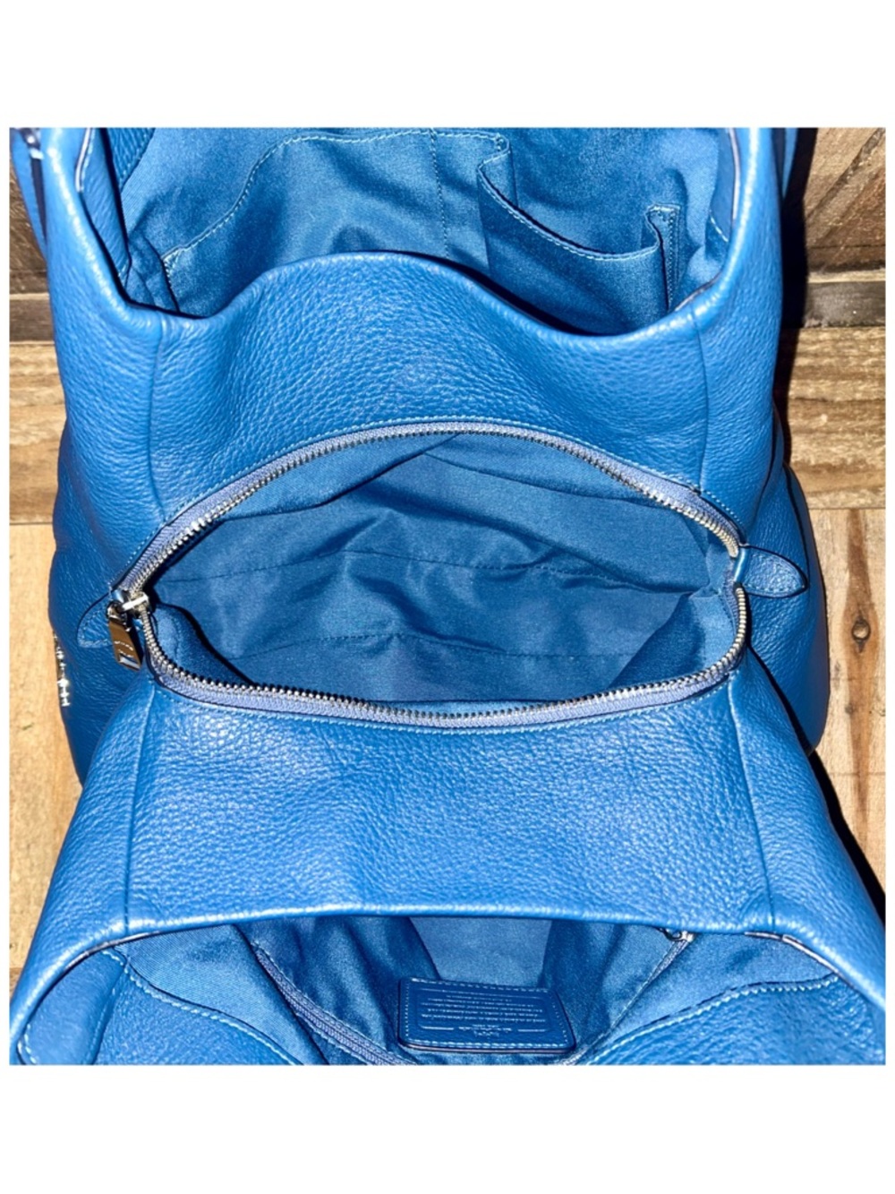 Coach. 4 Piece Set: Madison Phoebe Bag with Free Wristlet, Scarf & Dust Bag. - Picture 7 of 16